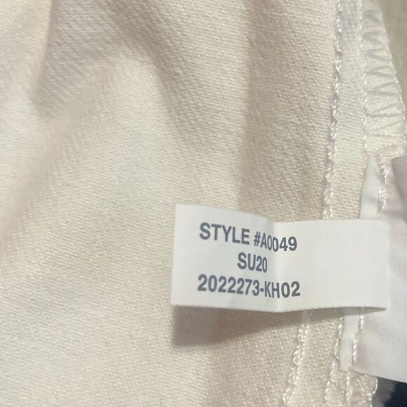 J.Crew White Wash Denim Sleeveless Shift Dress Pockets Round Neck Size 10 NWT - Picture 6 of 7